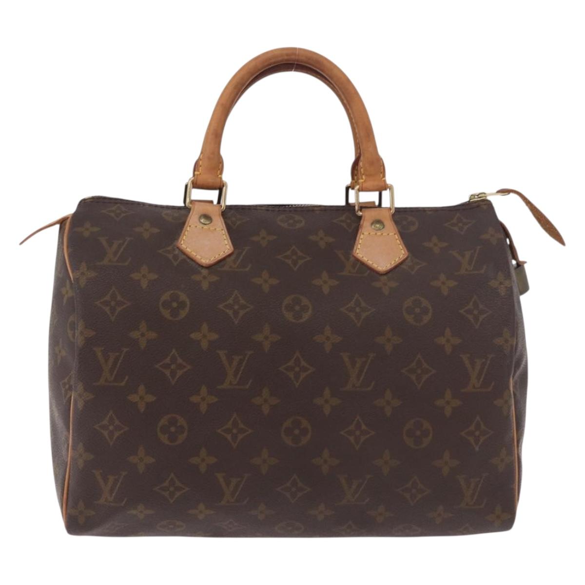 LOUIS VUITTON Monogram Speedy 30 Hand Bag M41526 LV Auth 187948V