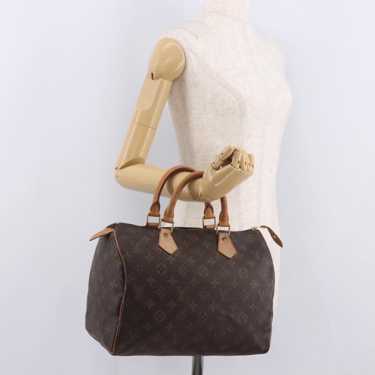 LOUIS VUITTON Monogram Speedy 30 Hand Bag M41526 LV Auth 187948V