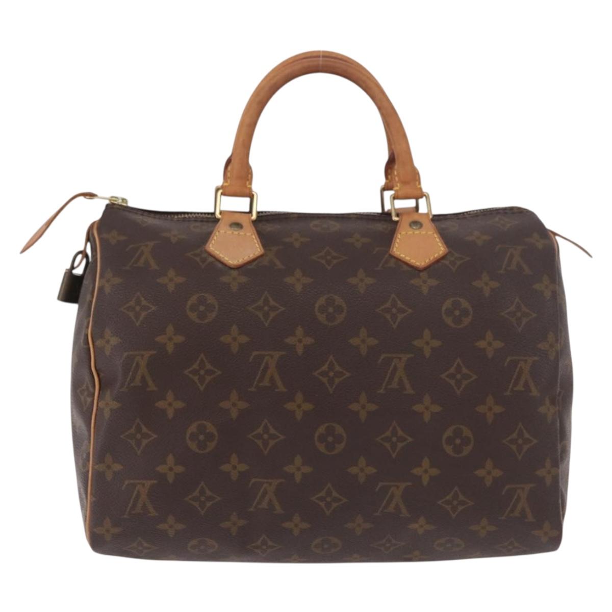 LOUIS VUITTON Monogram Speedy 30 Hand Bag M41526 LV Auth 187948V