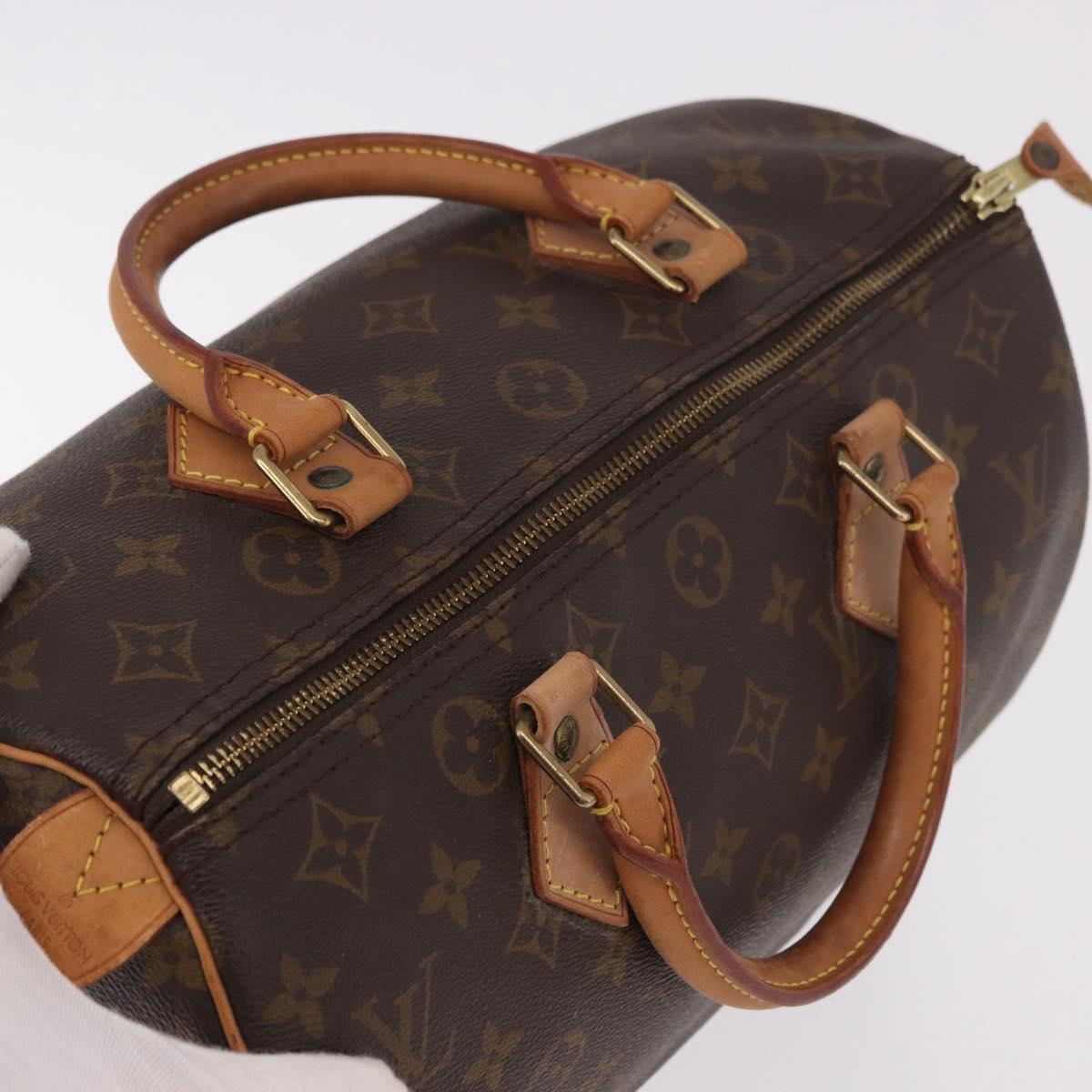 LOUIS VUITTON Monogram Speedy 30 Hand Bag M41526 LV Auth 187948V