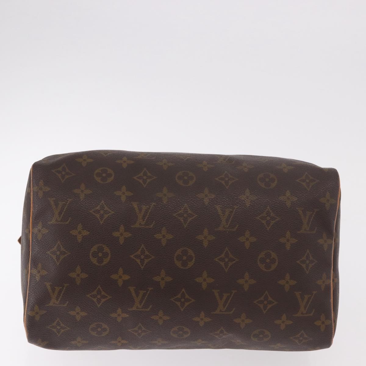 LOUIS VUITTON Monogram Speedy 30 Hand Bag M41526 LV Auth 187948V