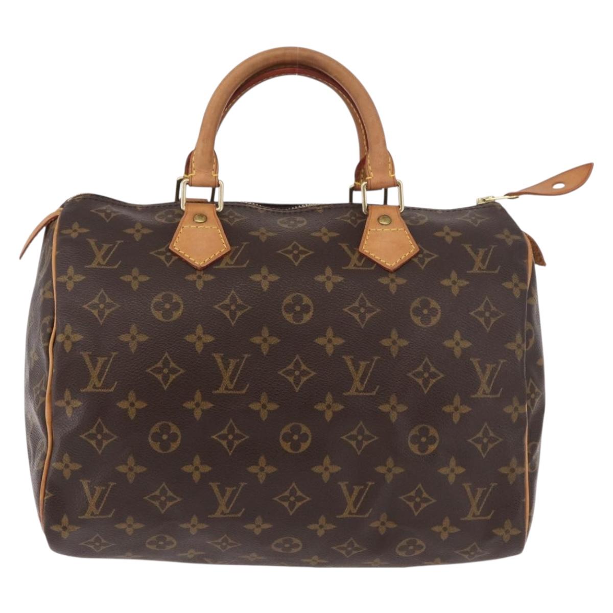 LOUIS VUITTON Monogram Speedy 30 Hand Bag M41526 LV Auth 187949A