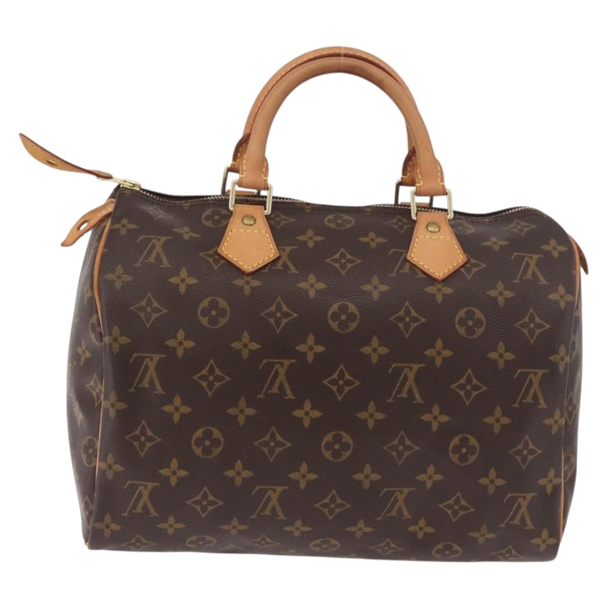 LOUIS VUITTON Monogram Speedy 30 Hand Bag M41526 LV Auth 187949A