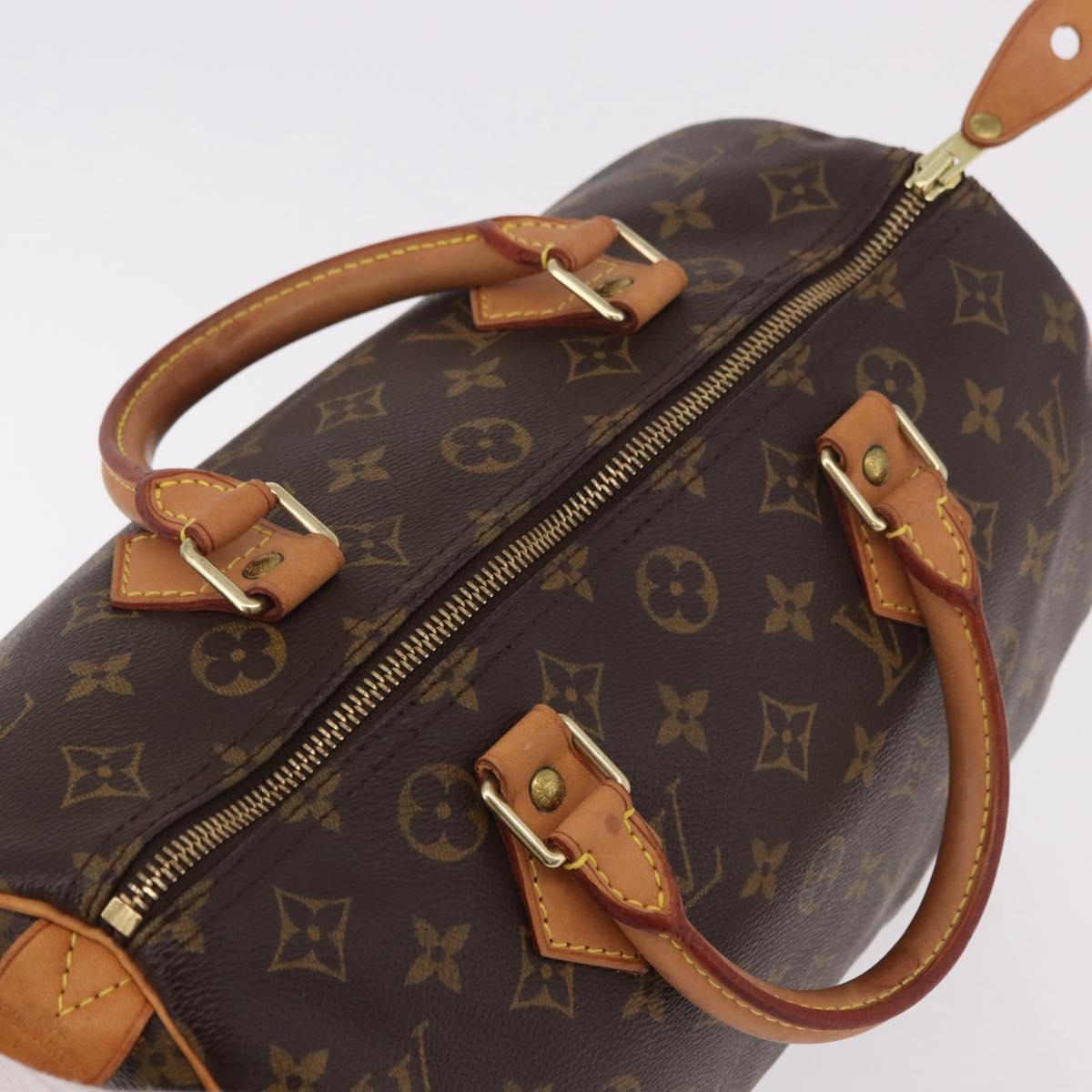 LOUIS VUITTON Monogram Speedy 30 Hand Bag M41526 LV Auth 187949A