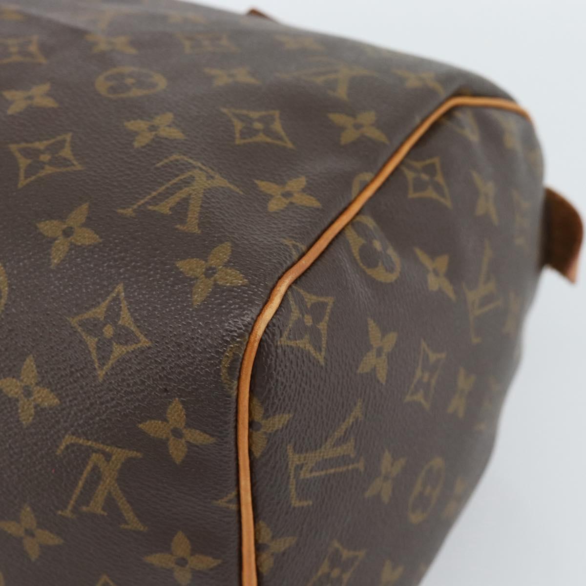 LOUIS VUITTON Monogram Speedy 30 Hand Bag L002 LV Auth 187950A