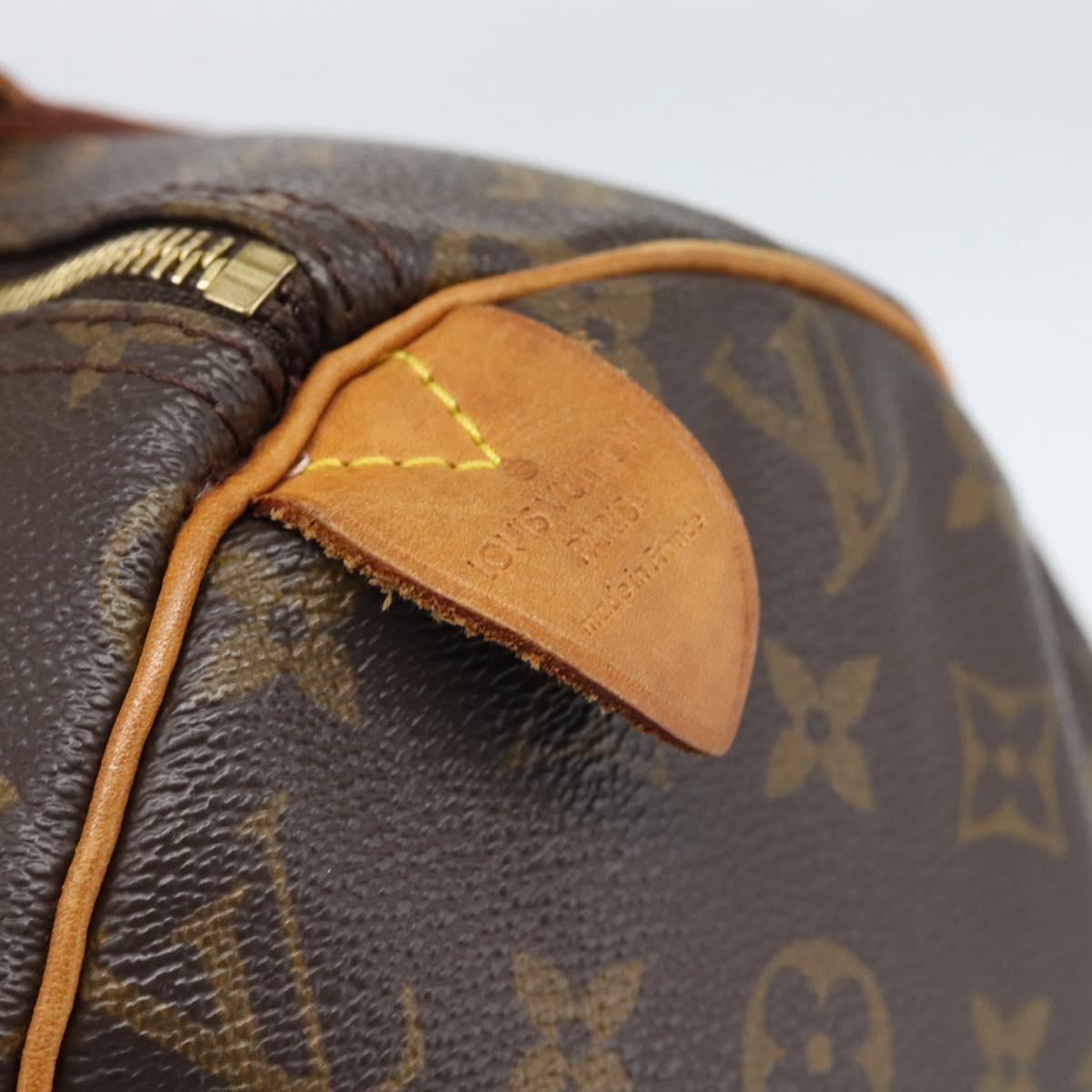 LOUIS VUITTON Monogram Speedy 30 Hand Bag L002 LV Auth 187950A