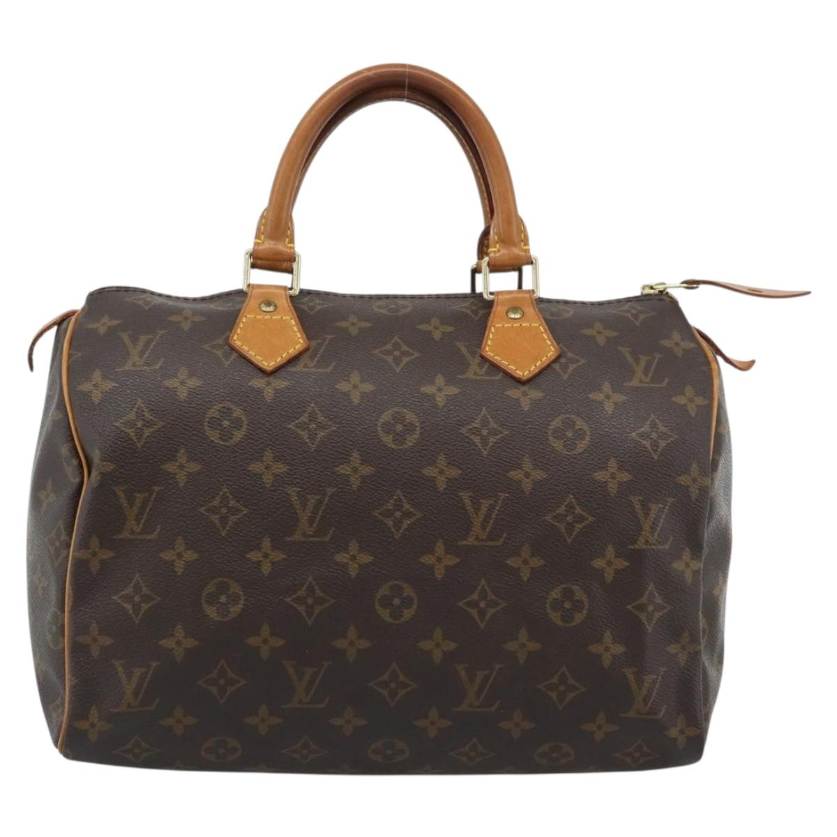 LOUIS VUITTON Monogram Speedy 30 Hand Bag L002 LV Auth 187950A