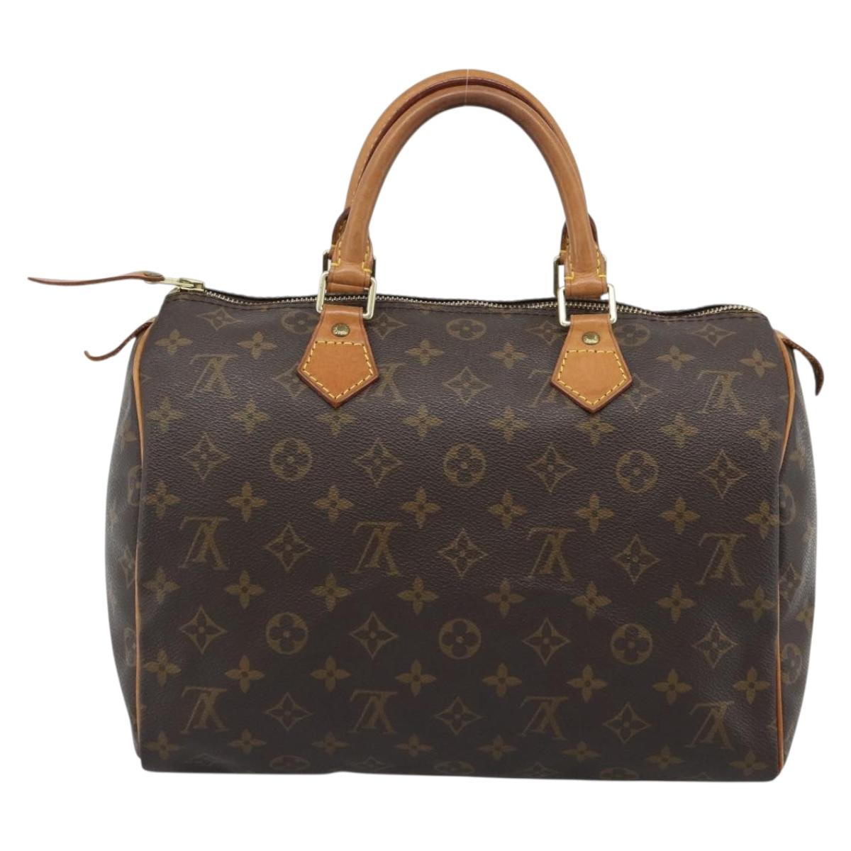 LOUIS VUITTON Monogram Speedy 30 Hand Bag L002 LV Auth 187950A