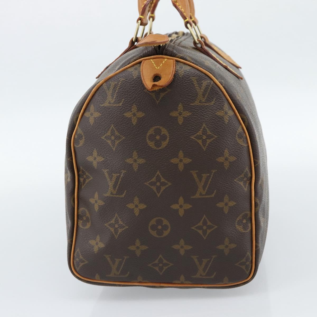 LOUIS VUITTON Monogram Speedy 30 Hand Bag L002 LV Auth 187950A