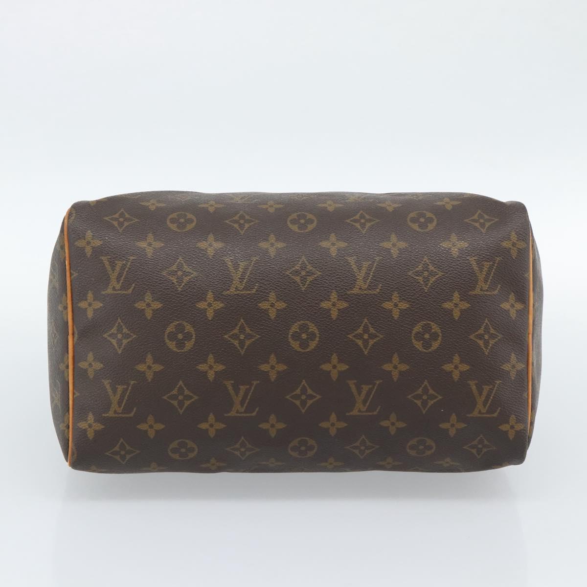 LOUIS VUITTON Monogram Speedy 30 Hand Bag L002 LV Auth 187950A