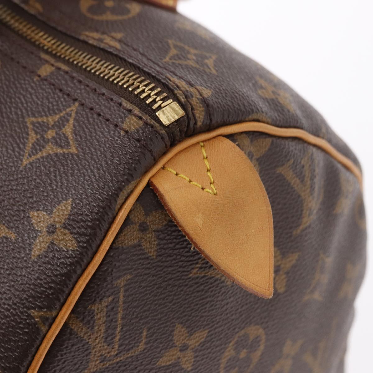LOUIS VUITTON Monogram Speedy 30 Hand Bag M41526 LV Auth 187952A