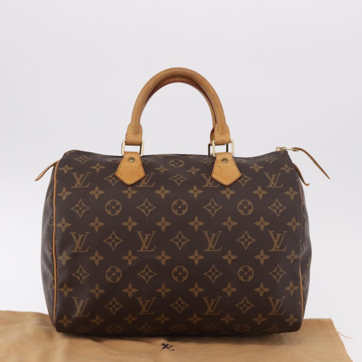 LOUIS VUITTON Monogram Speedy 30 Hand Bag M41526 LV Auth 187952A