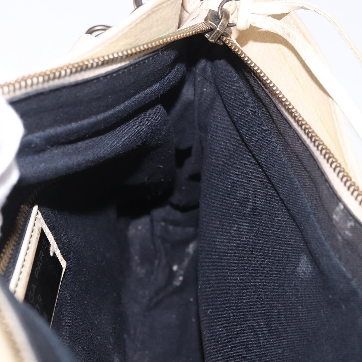 BALENCIAGA The First Hand Bag Leather 2way Ivory 103208 Auth 187956V