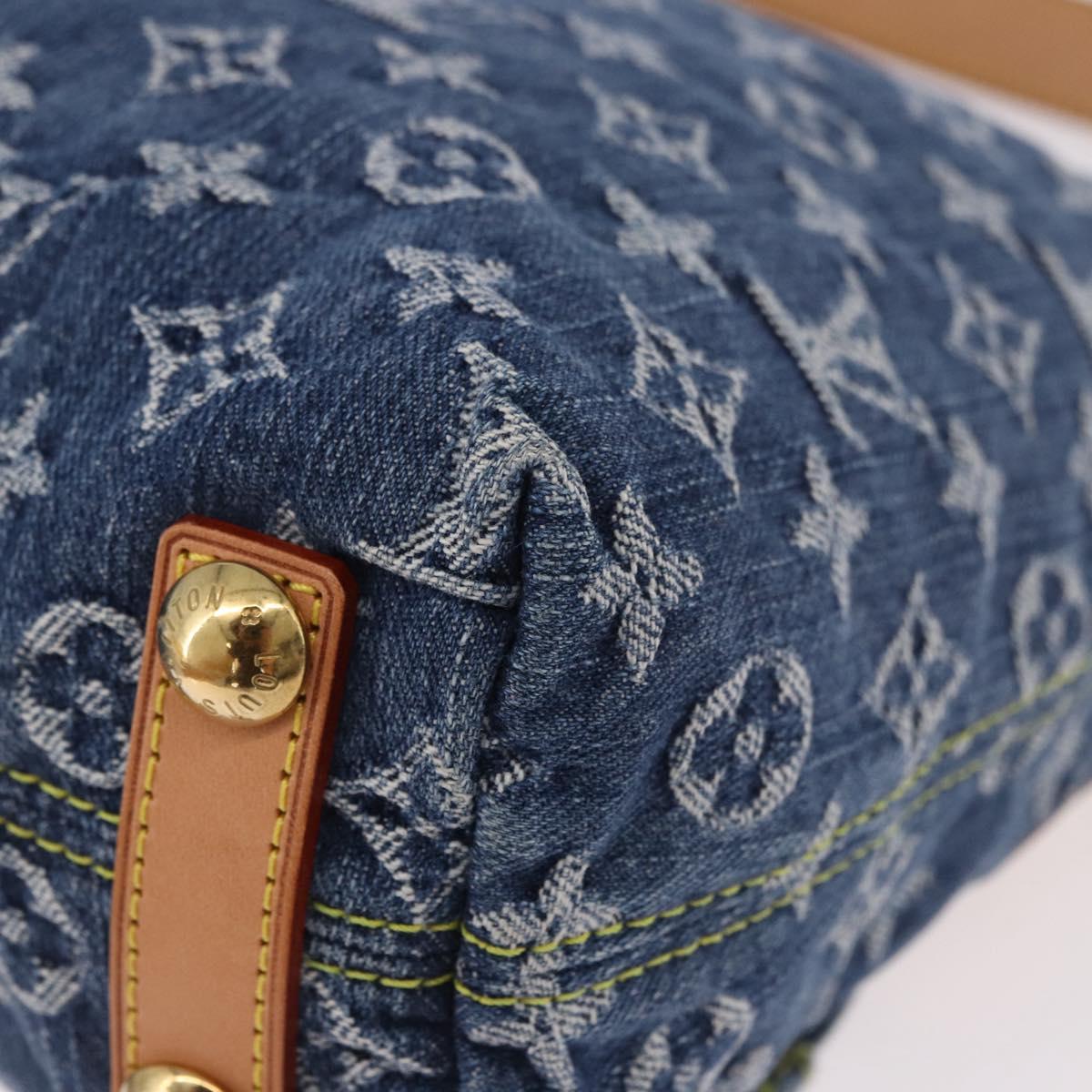 LOUIS VUITTON Monogram denim Buggy PM Shoulder Bag Blue M95049 LV Auth 187959SAM