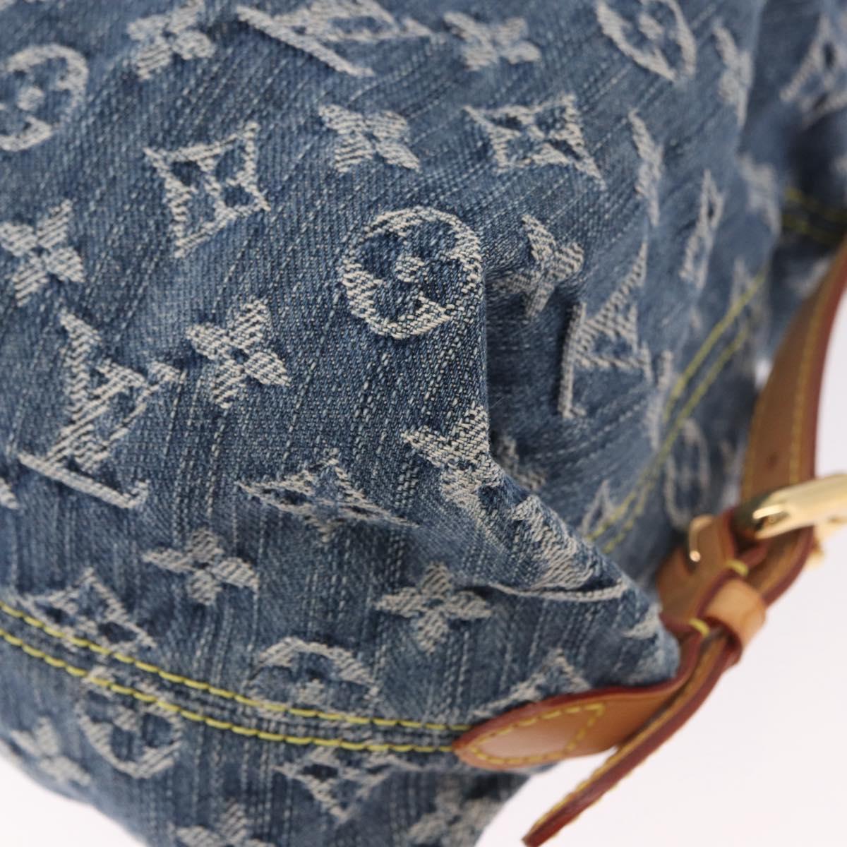 LOUIS VUITTON Monogram Denim Neo Cabby GM Shoulder Bag Blue M95350 Auth 187960V