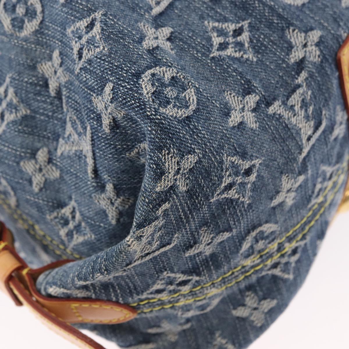 LOUIS VUITTON Monogram Denim Neo Cabby GM Shoulder Bag Blue M95350 Auth 187960V