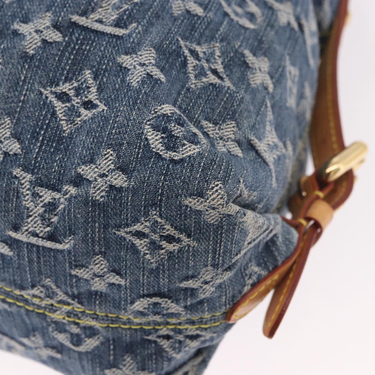 LOUIS VUITTON Monogram Denim Neo Cabby GM Shoulder Bag Blue M95350 Auth 187960V