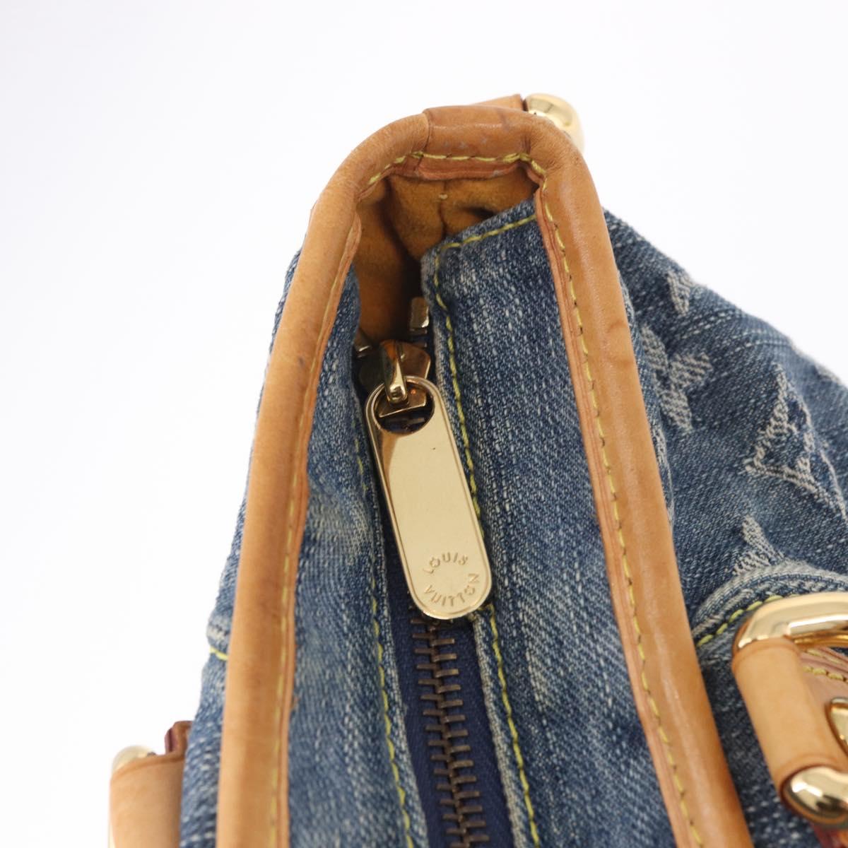LOUIS VUITTON Monogram Denim Neo Cabby GM Shoulder Bag Blue M95350 Auth 187960V