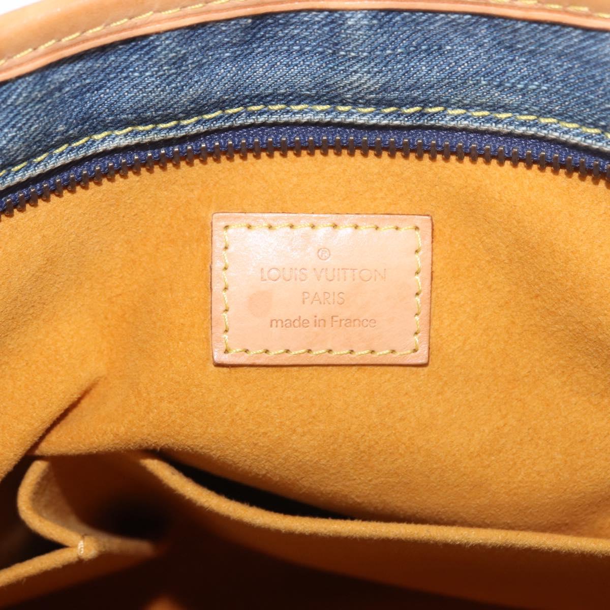 LOUIS VUITTON Monogram Denim Neo Cabby GM Shoulder Bag Blue M95350 Auth 187960V