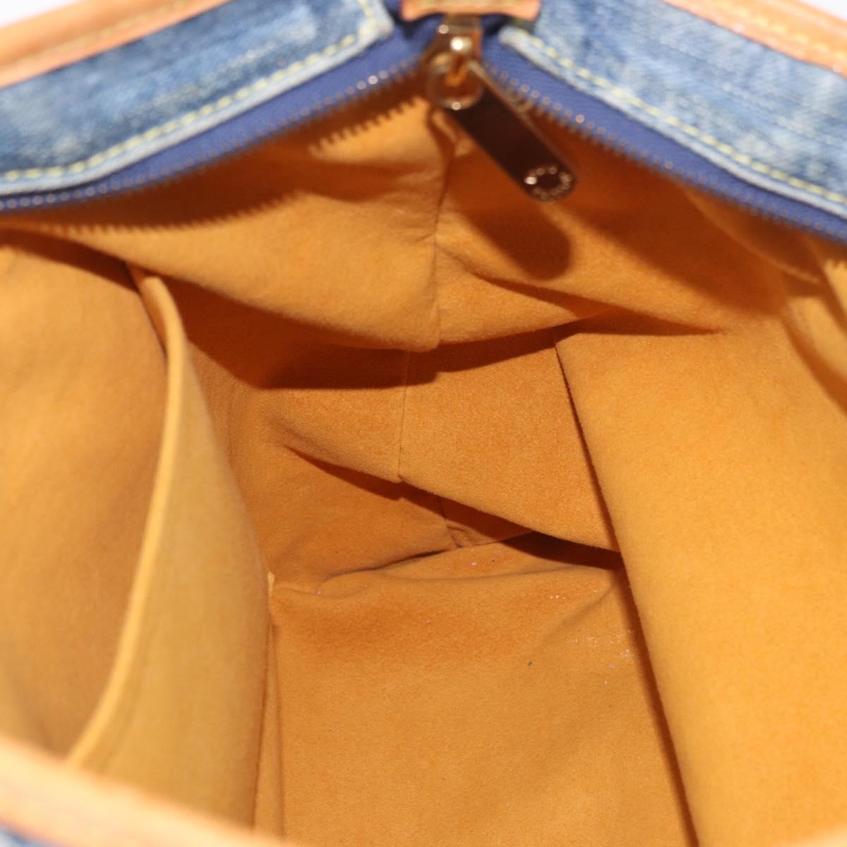 LOUIS VUITTON Monogram Denim Neo Cabby GM Shoulder Bag Blue M95350 Auth 187960V