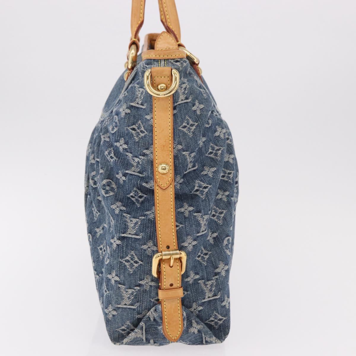 LOUIS VUITTON Monogram Denim Neo Cabby GM Shoulder Bag Blue M95350 Auth 187960V