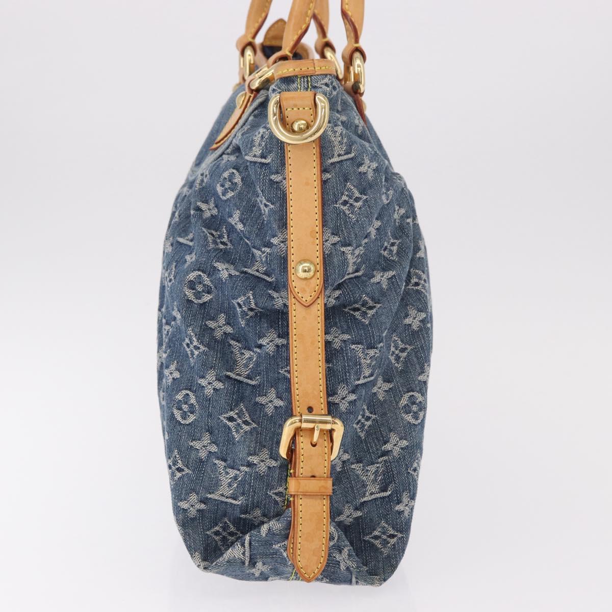 LOUIS VUITTON Monogram Denim Neo Cabby GM Shoulder Bag Blue M95350 Auth 187960V