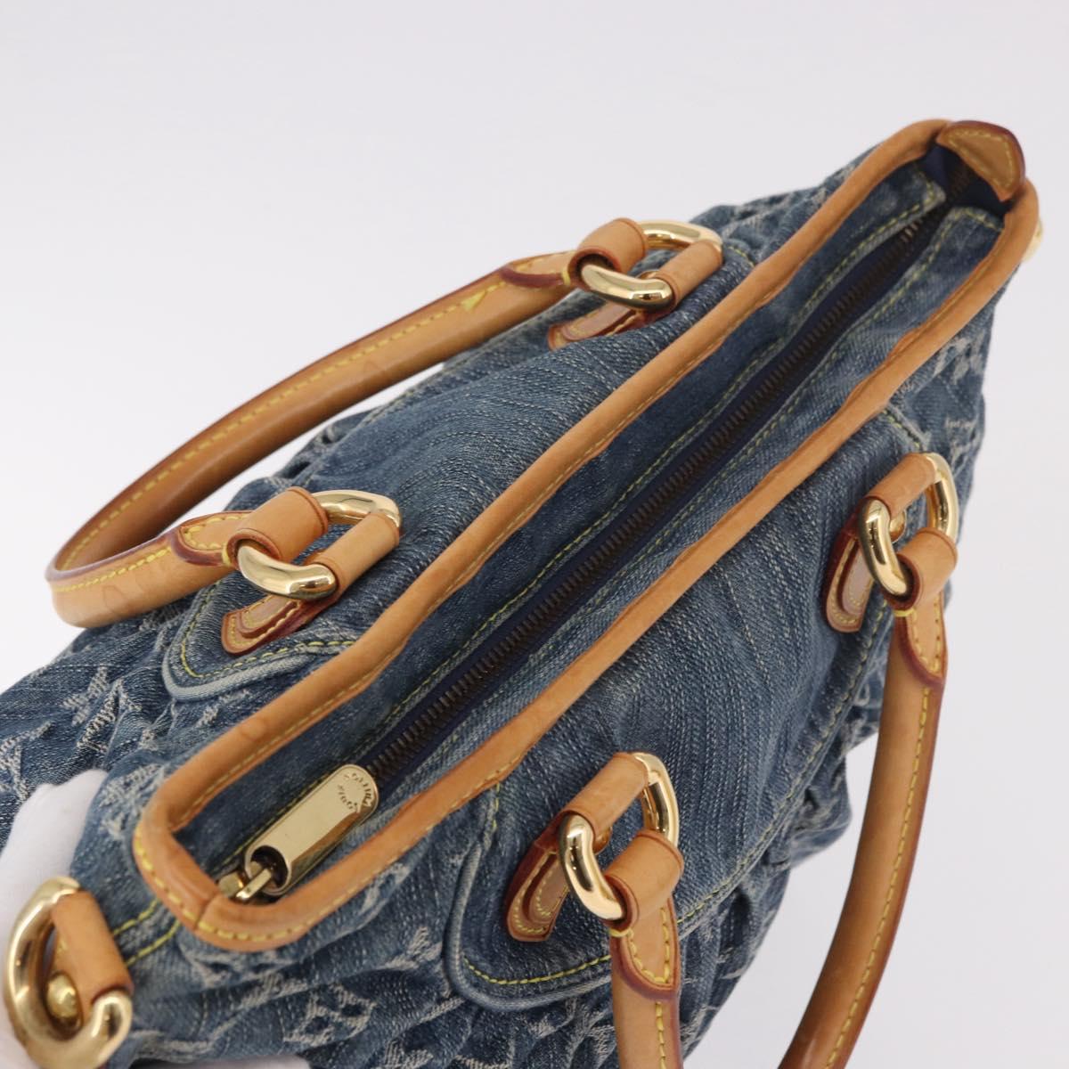 LOUIS VUITTON Monogram Denim Neo Cabby GM Shoulder Bag Blue M95350 Auth 187960V