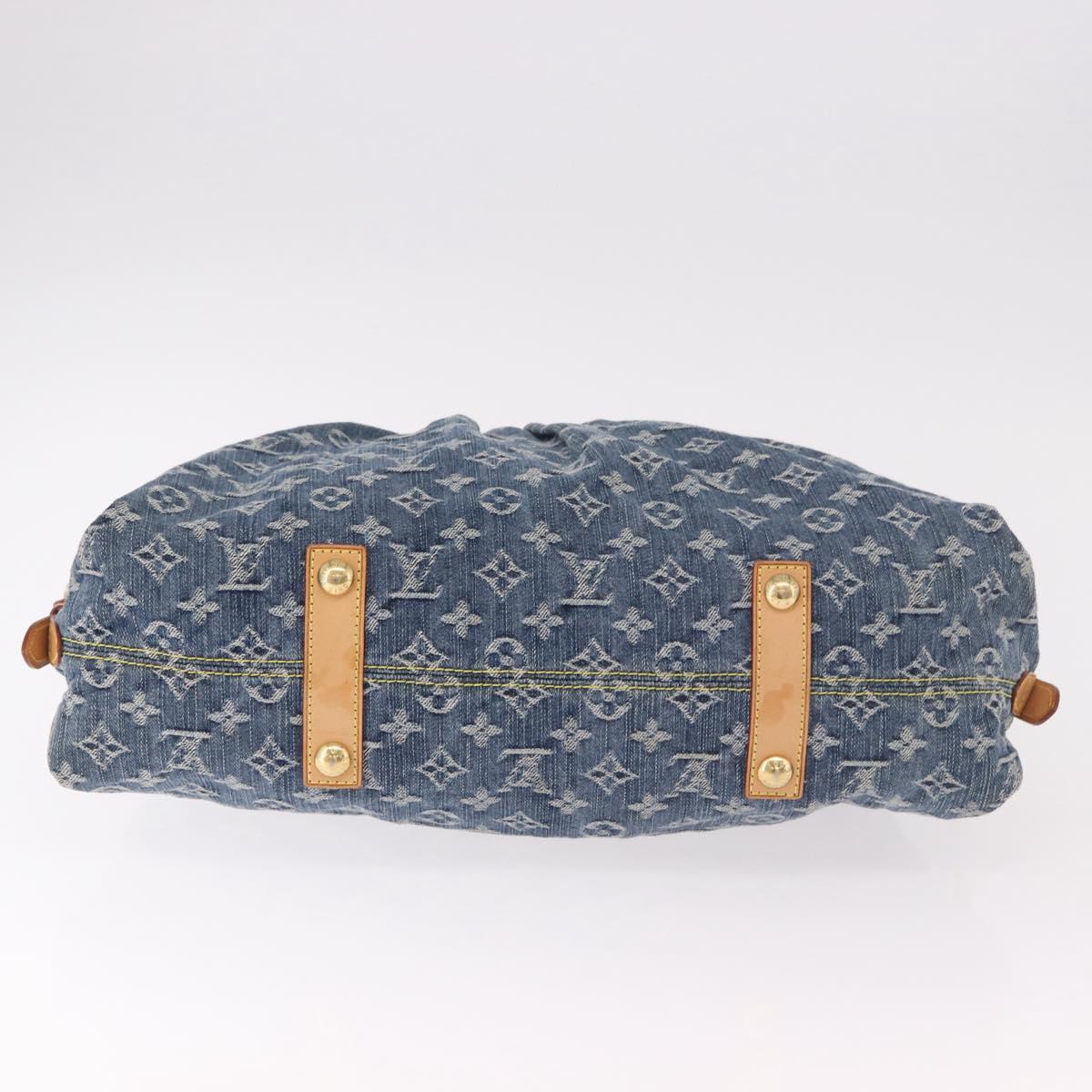 LOUIS VUITTON Monogram Denim Neo Cabby GM Shoulder Bag Blue M95350 Auth 187960V