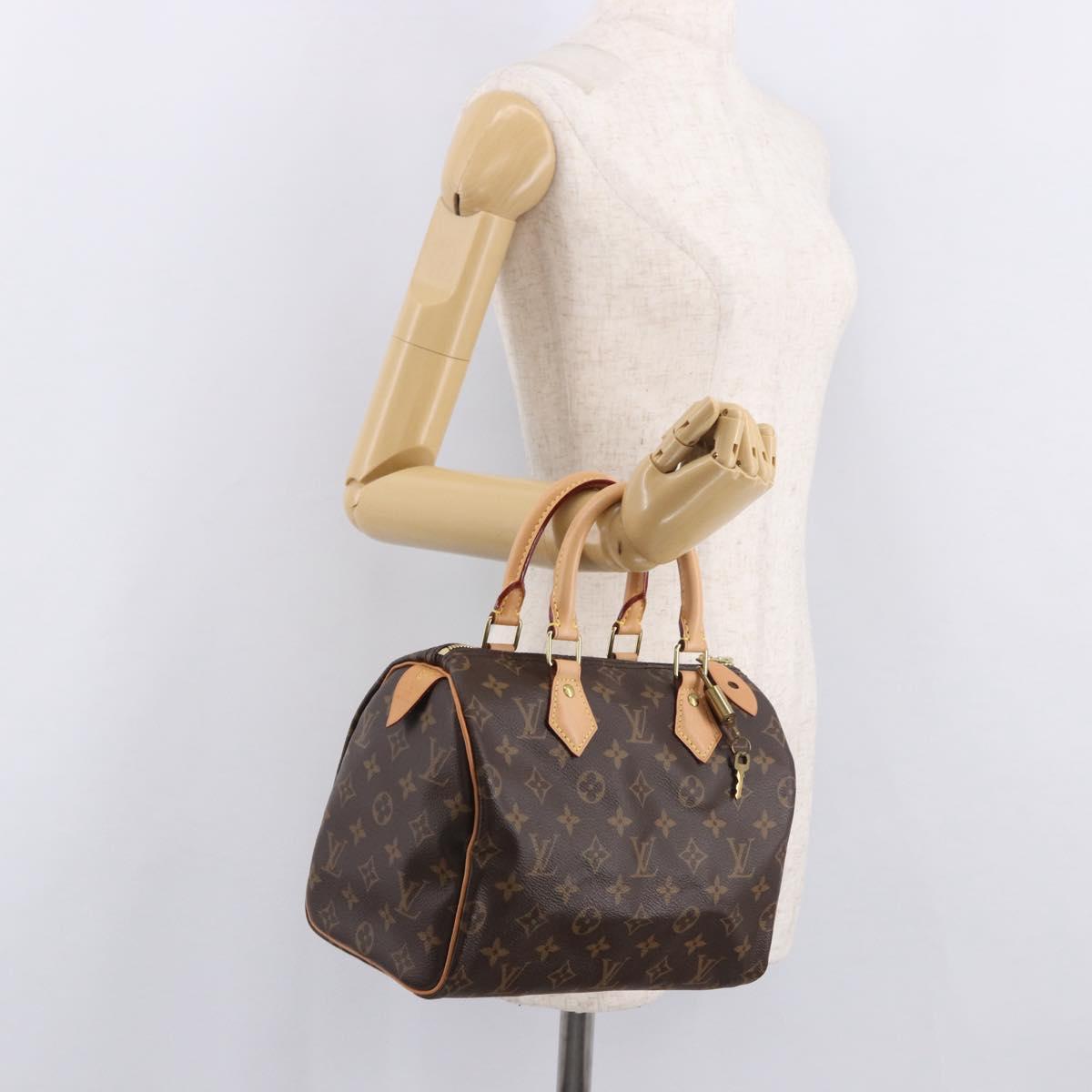 LOUIS VUITTON Monogram Speedy 25 Hand Bag M41528 LV Auth 187968SAV