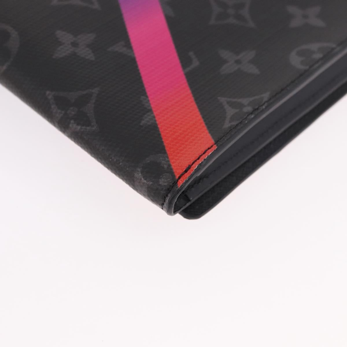 LOUIS VUITTON Monogram Eclipse Porte Documents Frank GM GI0399 LV Auth 187969SAM