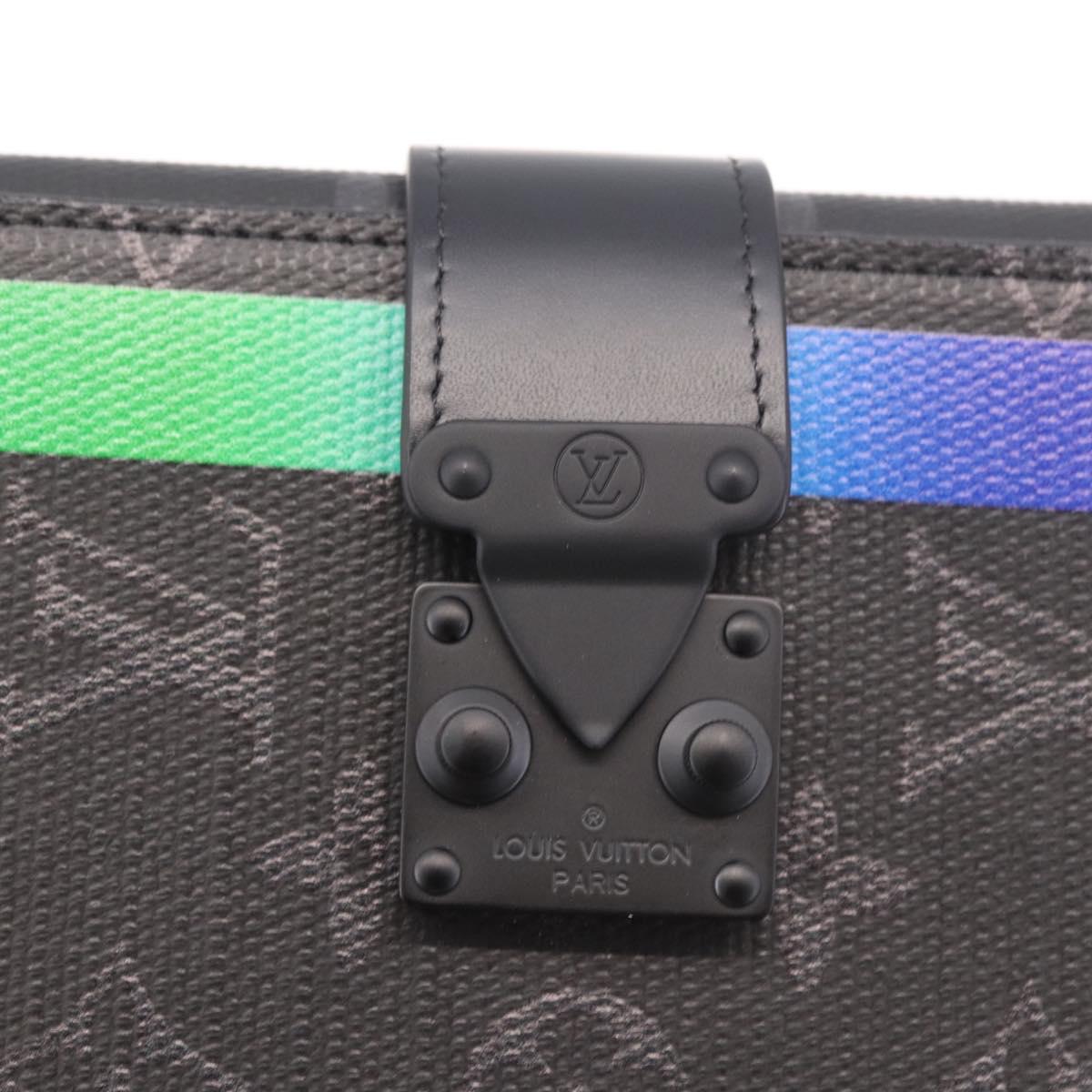 LOUIS VUITTON Monogram Eclipse Porte Documents Frank GM GI0399 LV Auth 187969SAM