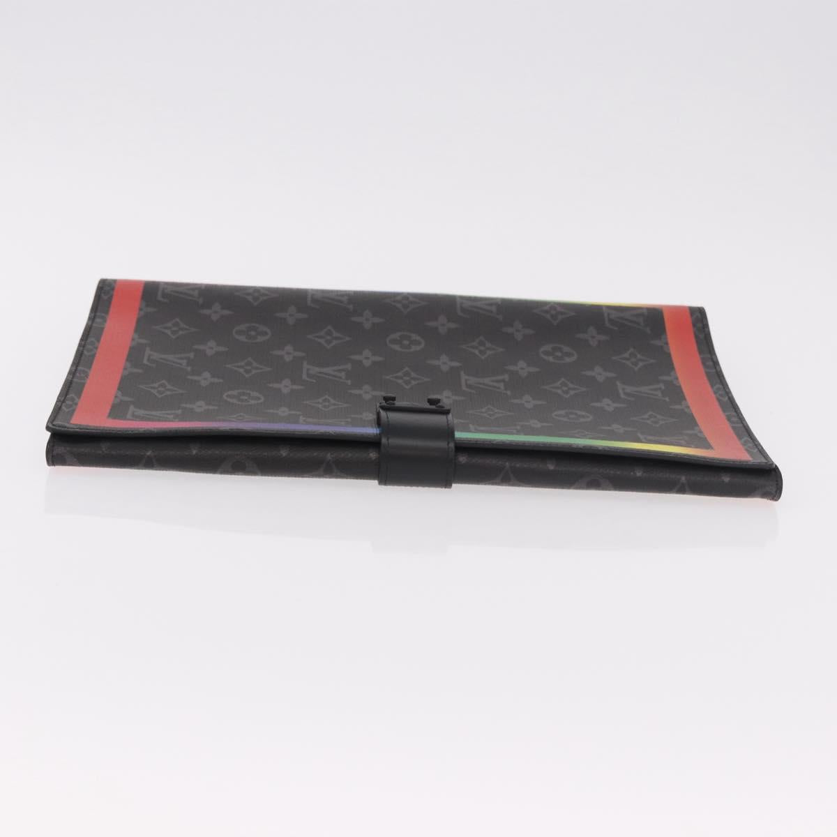 LOUIS VUITTON Monogram Eclipse Porte Documents Frank GM GI0399 LV Auth 187969SAM