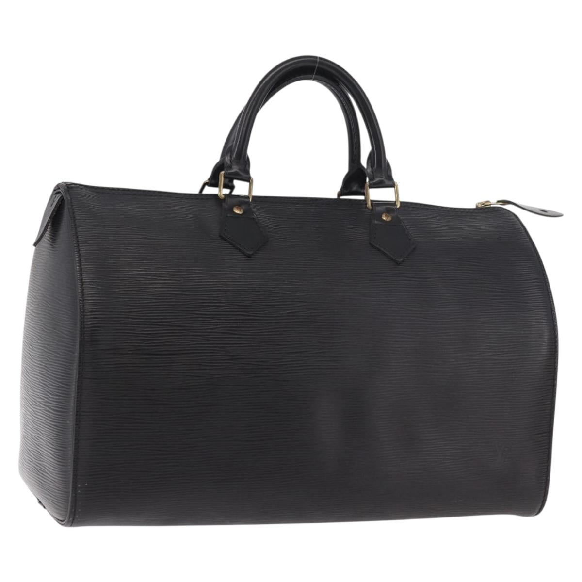 LOUIS VUITTON Epi Speedy 35 Hand Bag Noir Black M42992 LV Auth 187972V