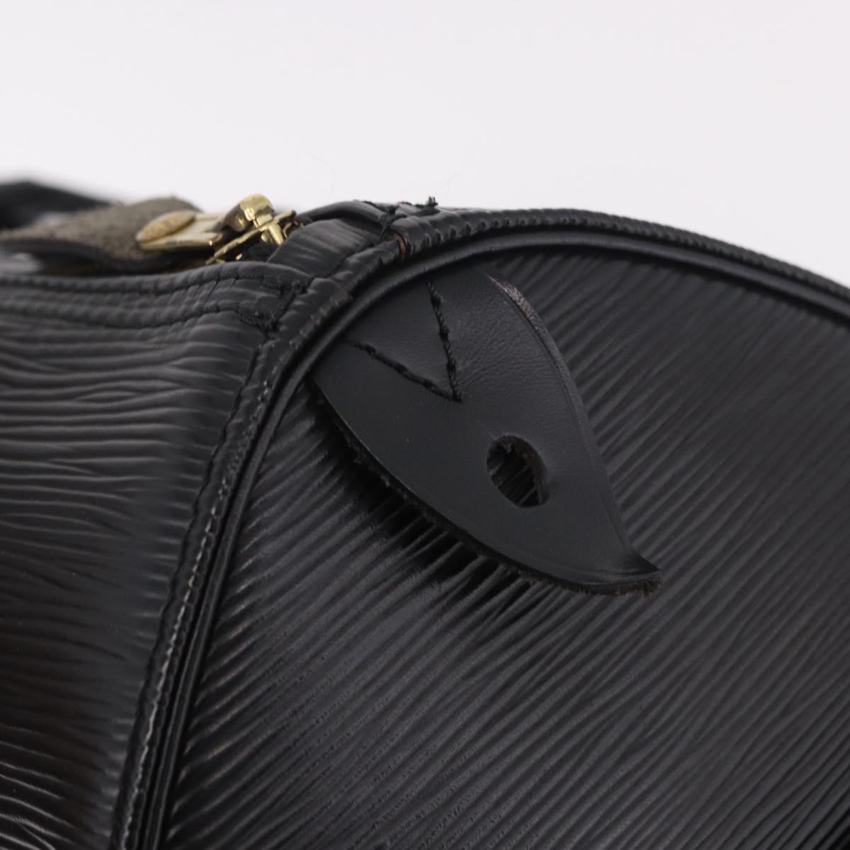 LOUIS VUITTON Epi Speedy 35 Hand Bag Noir Black M42992 LV Auth 187972V