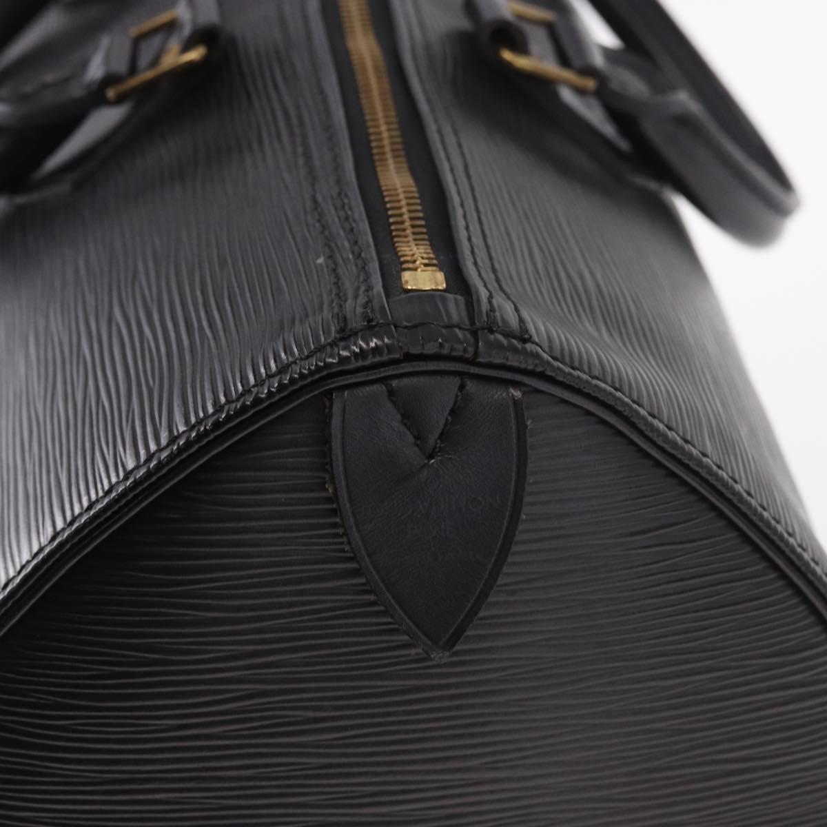 LOUIS VUITTON Epi Speedy 35 Hand Bag Noir Black M42992 LV Auth 187972V