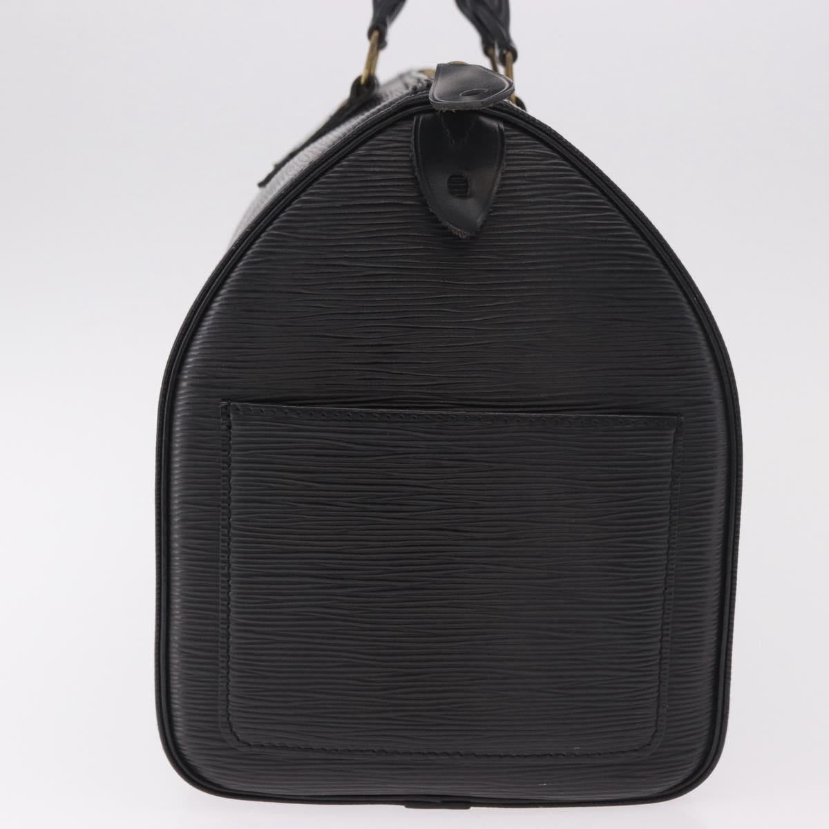 LOUIS VUITTON Epi Speedy 35 Hand Bag Noir Black M42992 LV Auth 187972V
