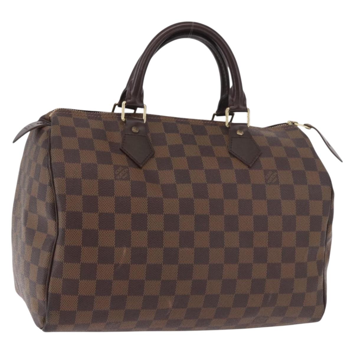 LOUIS VUITTON Damier Azur Speedy 30 Hand Bag N41533 LV Auth 187976V
