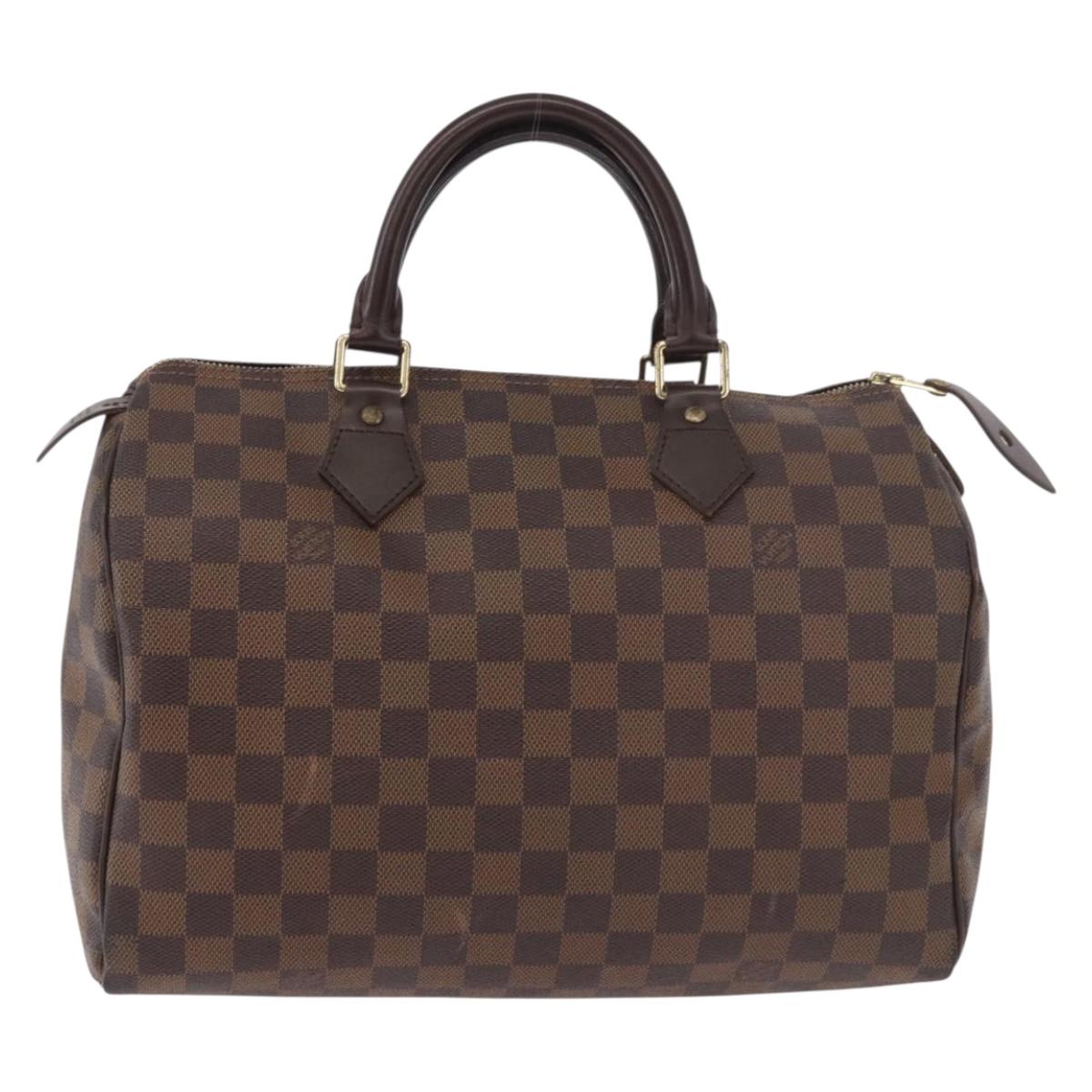 LOUIS VUITTON Damier Azur Speedy 30 Hand Bag N41533 LV Auth 187976V
