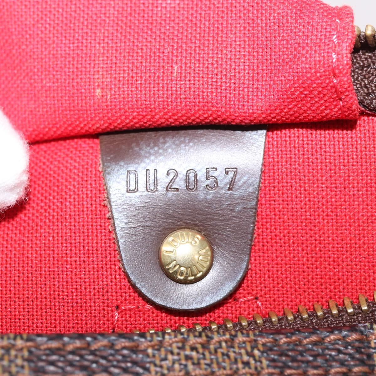 LOUIS VUITTON Damier Azur Speedy 30 Hand Bag N41533 LV Auth 187976V