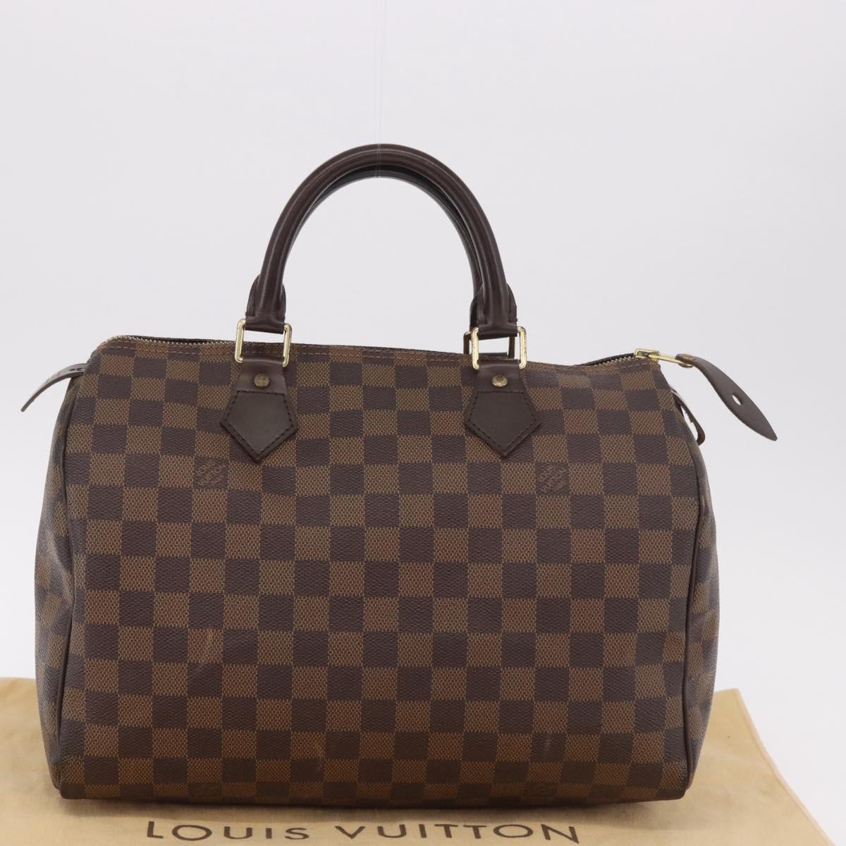 LOUIS VUITTON Damier Azur Speedy 30 Hand Bag N41533 LV Auth 187976V