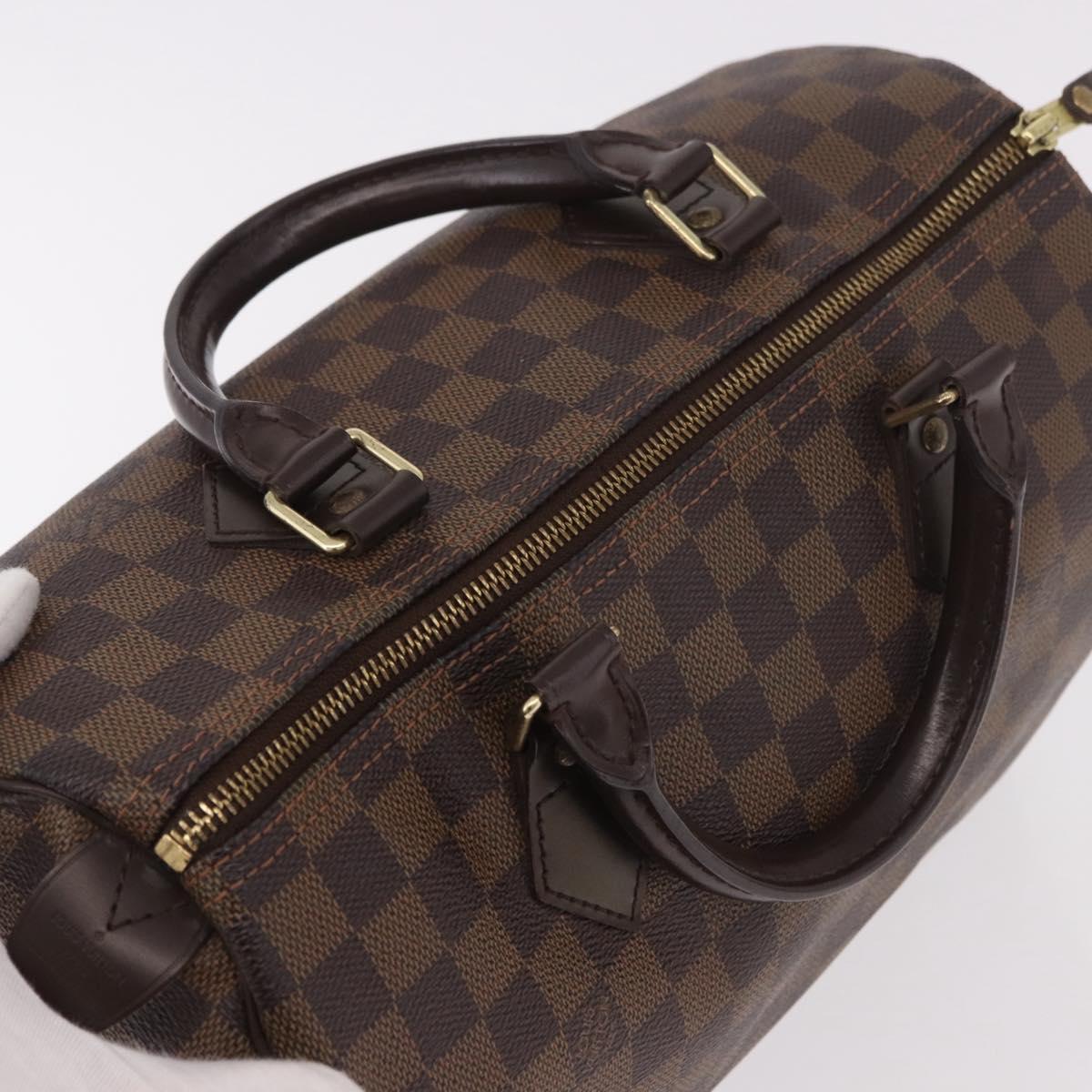 LOUIS VUITTON Damier Azur Speedy 30 Hand Bag N41533 LV Auth 187976V