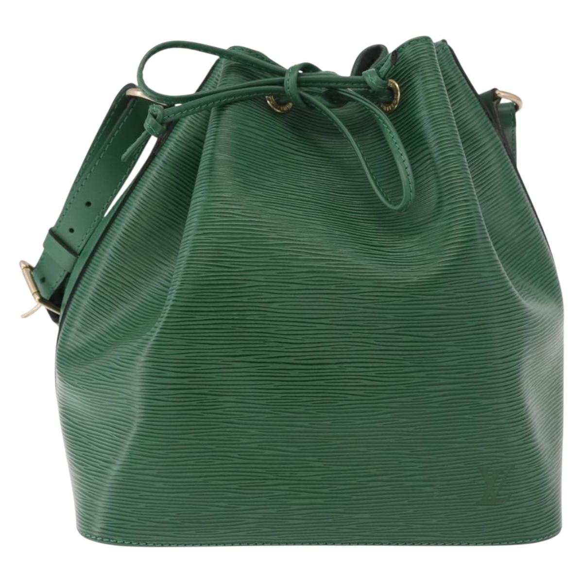LOUIS VUITTON Epi Petit Noe Shoulder Bag Green M44104 LV Auth 187979V