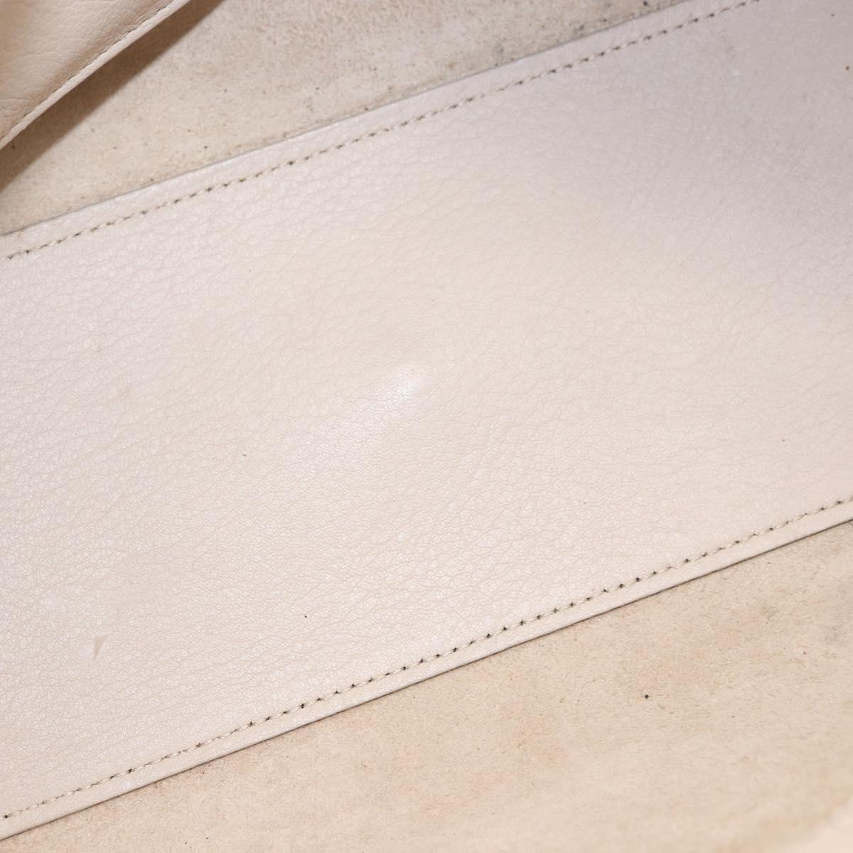 SAINT LAURENT Leather Baby Cabas Hand Bag 2way Auth 187980A