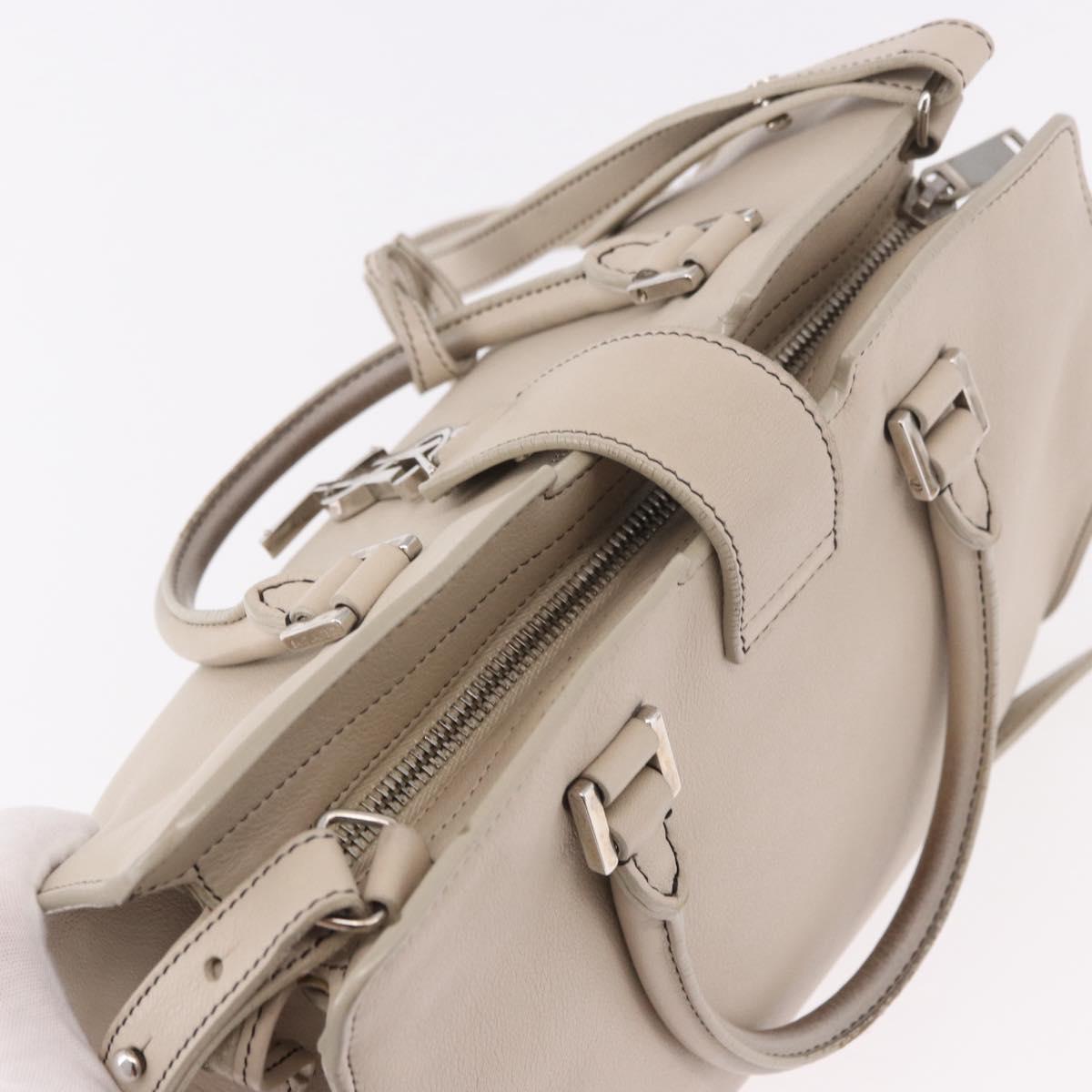 SAINT LAURENT Leather Baby Cabas Hand Bag 2way Auth 187980A