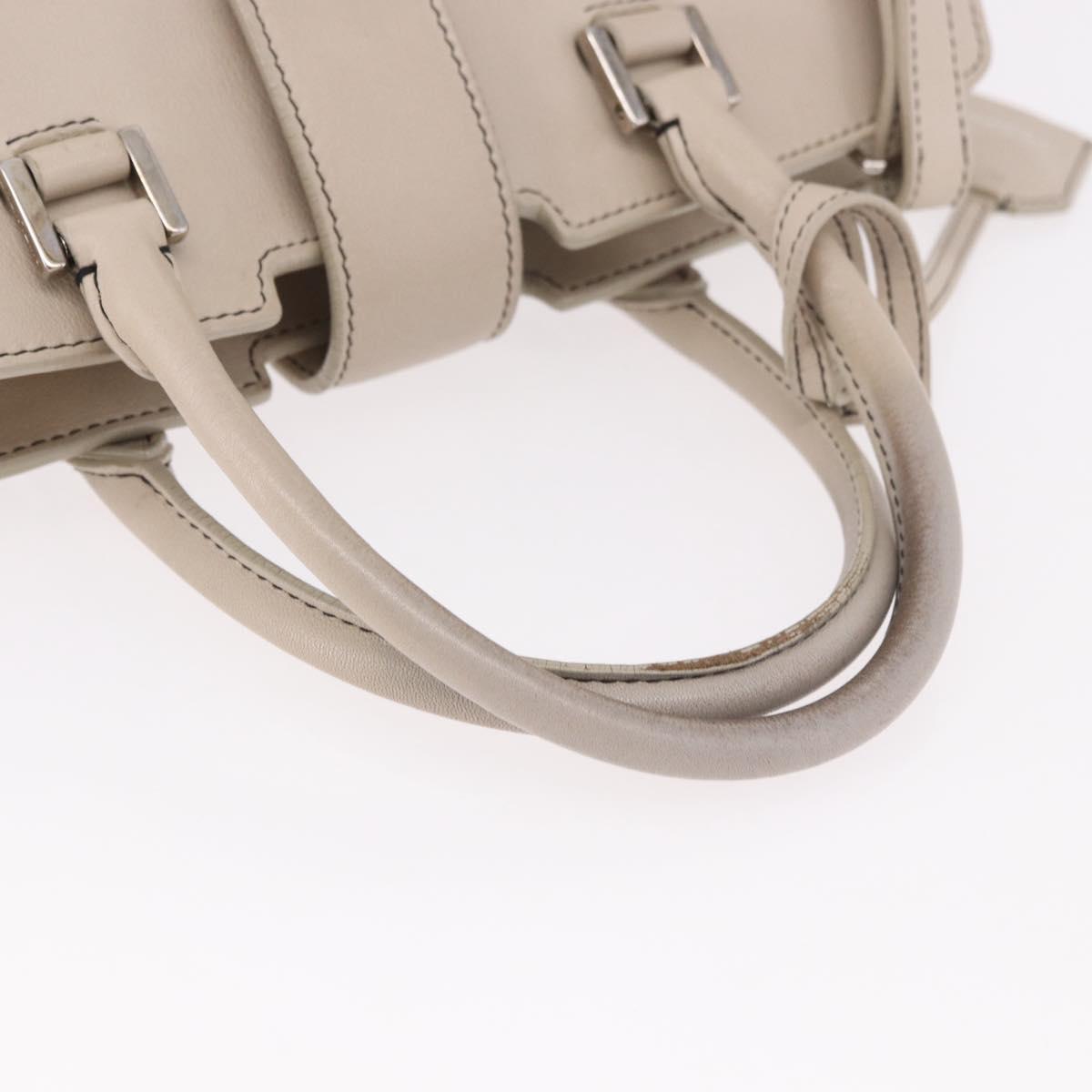 SAINT LAURENT Leather Baby Cabas Hand Bag 2way Auth 187980A