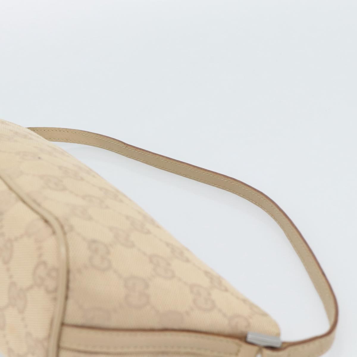 GUCCI GG Canvas Accessory Pouch Beige 07198 Auth 187983V