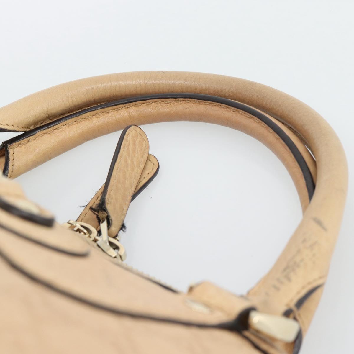 GUCCI Guccisima GG Diamante Horsebit Bag 2way Ivory Gold 247286 Auth 187997A