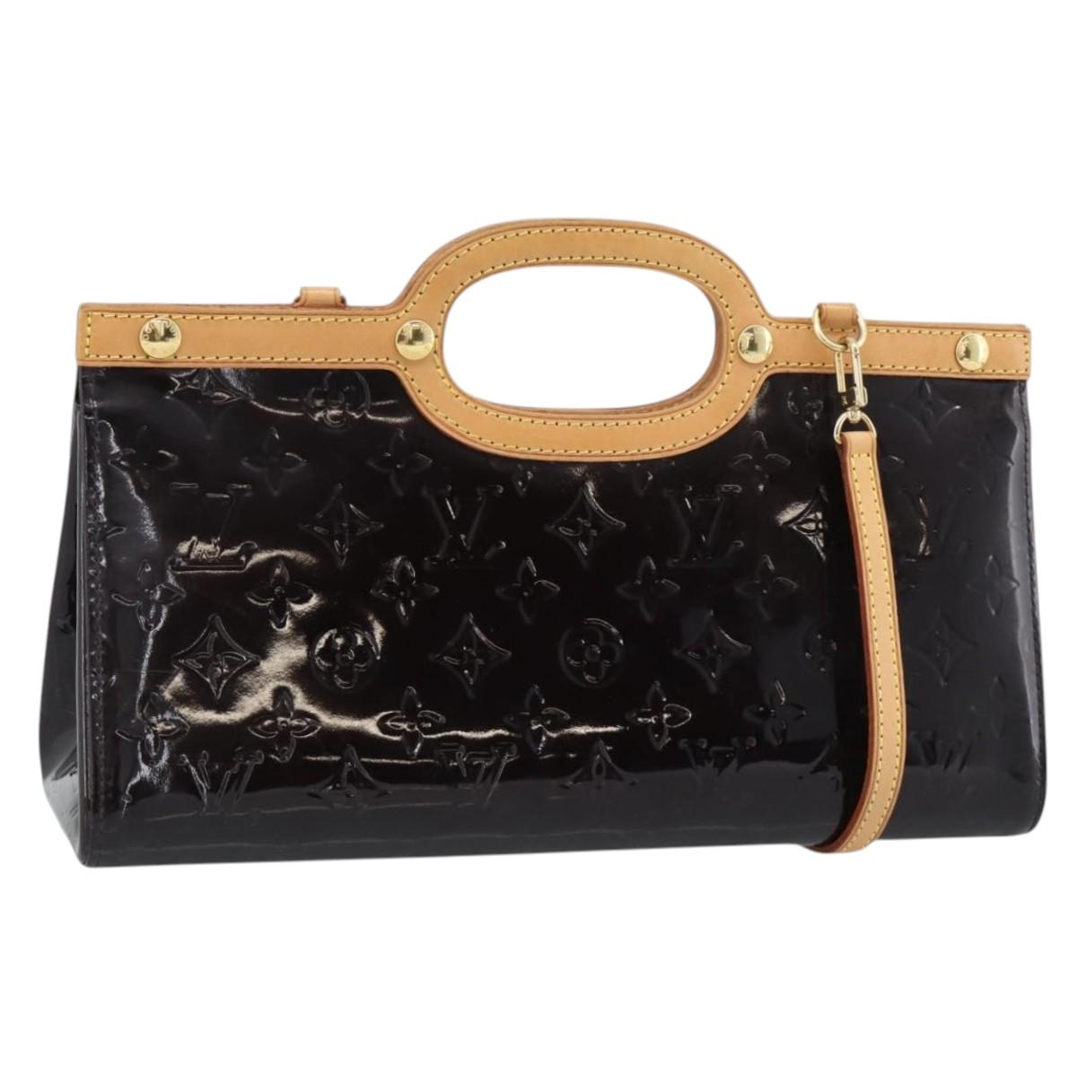 LOUIS VUITTON Vernis Roxbury Drive Hand Bag Amarante M91995 LV Auth 187998V