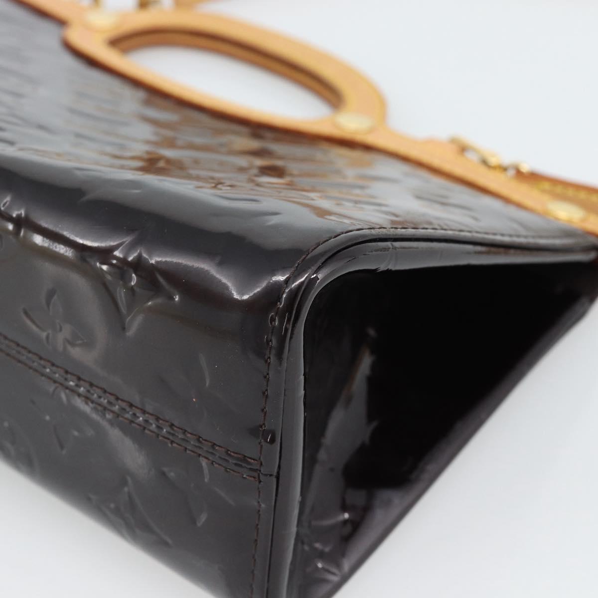 LOUIS VUITTON Vernis Roxbury Drive Hand Bag Amarante M91995 LV Auth 187998V
