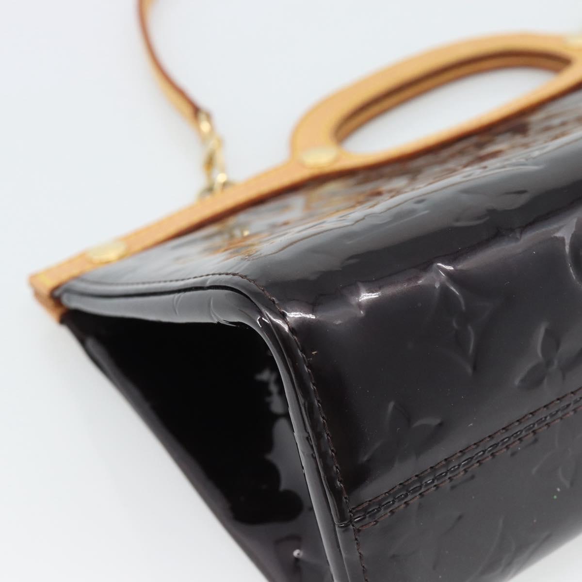 LOUIS VUITTON Vernis Roxbury Drive Hand Bag Amarante M91995 LV Auth 187998V